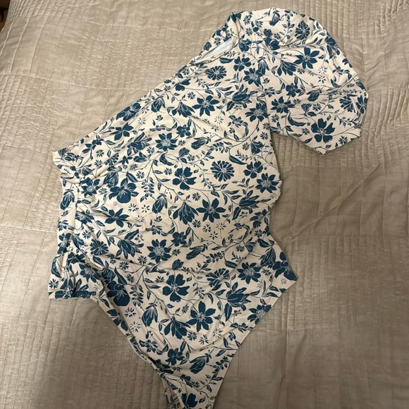 Free People | Somethin Bout You Thong Bodysuit in Petal Combo - Picture 4 of 12